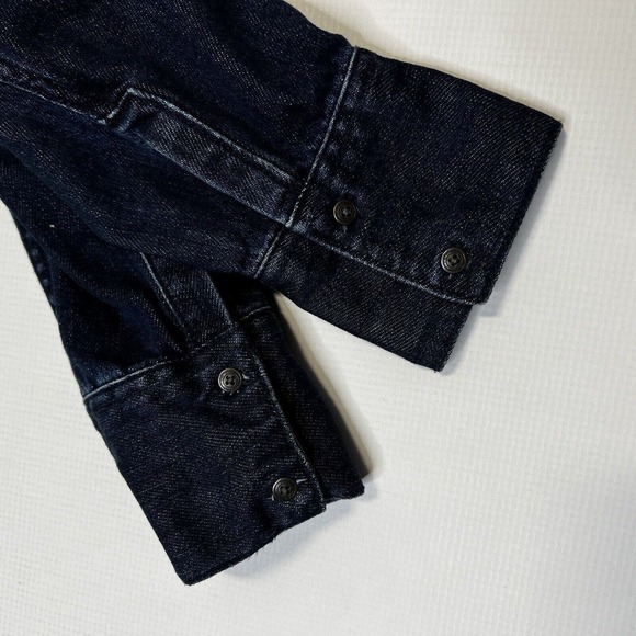 Free People Tunic Denim Soft Denim Lace Up Blue Indigo Small - Picture 13 of 13